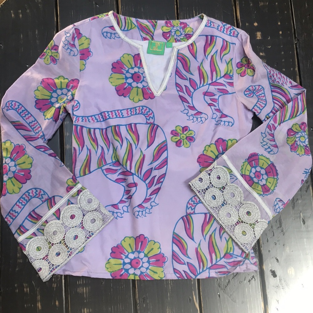 Jules Reid Lion & Flower “The Virginia” Tunic